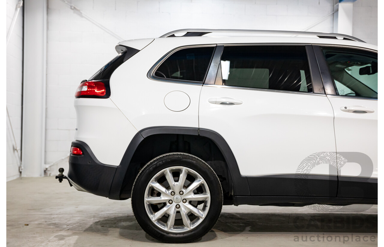 11/2014 Jeep Cherokee Limited (4x4) KL 4d Wagon Bright White Turbo Diesel 2.0L