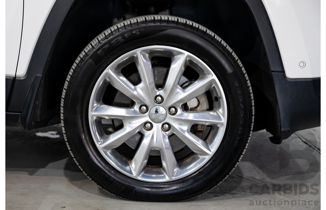 11/2014 Jeep Cherokee Limited (4x4) KL 4d Wagon Bright White Turbo Diesel 2.0L