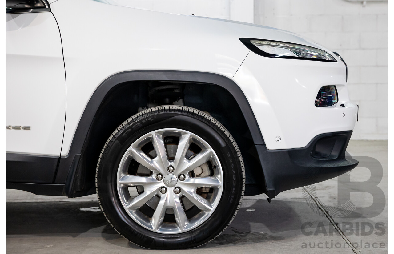 11/2014 Jeep Cherokee Limited (4x4) KL 4d Wagon Bright White Turbo Diesel 2.0L