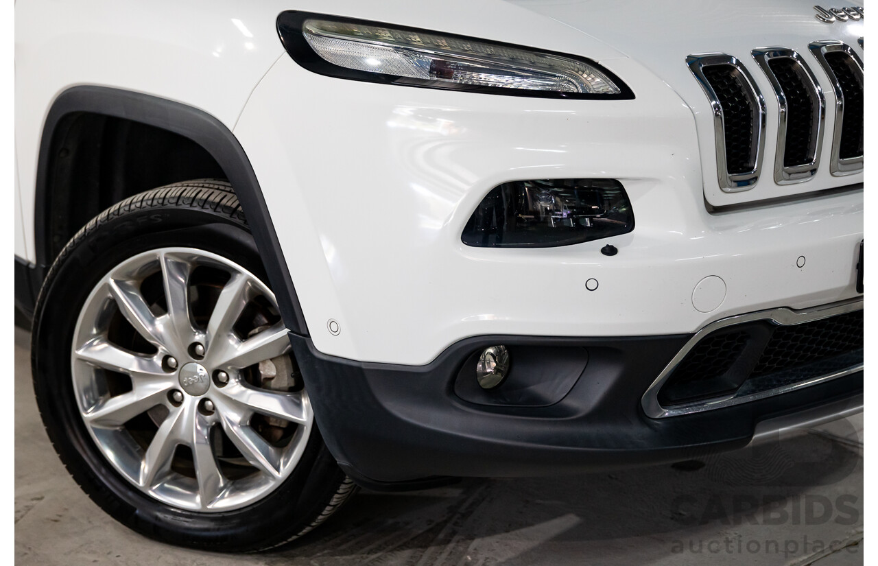 11/2014 Jeep Cherokee Limited (4x4) KL 4d Wagon Bright White Turbo Diesel 2.0L