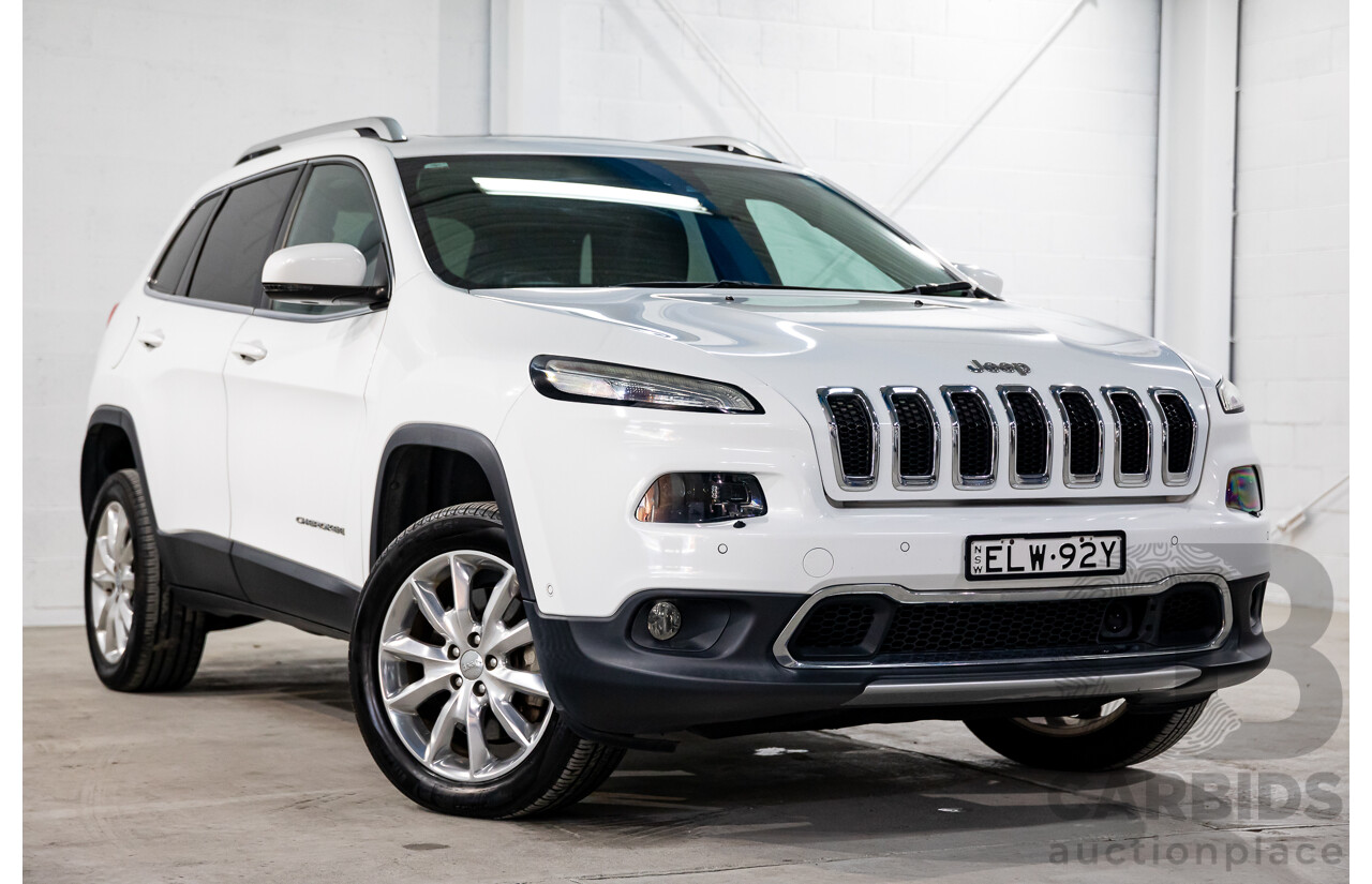 11/2014 Jeep Cherokee Limited (4x4) KL 4d Wagon Bright White Turbo Diesel 2.0L