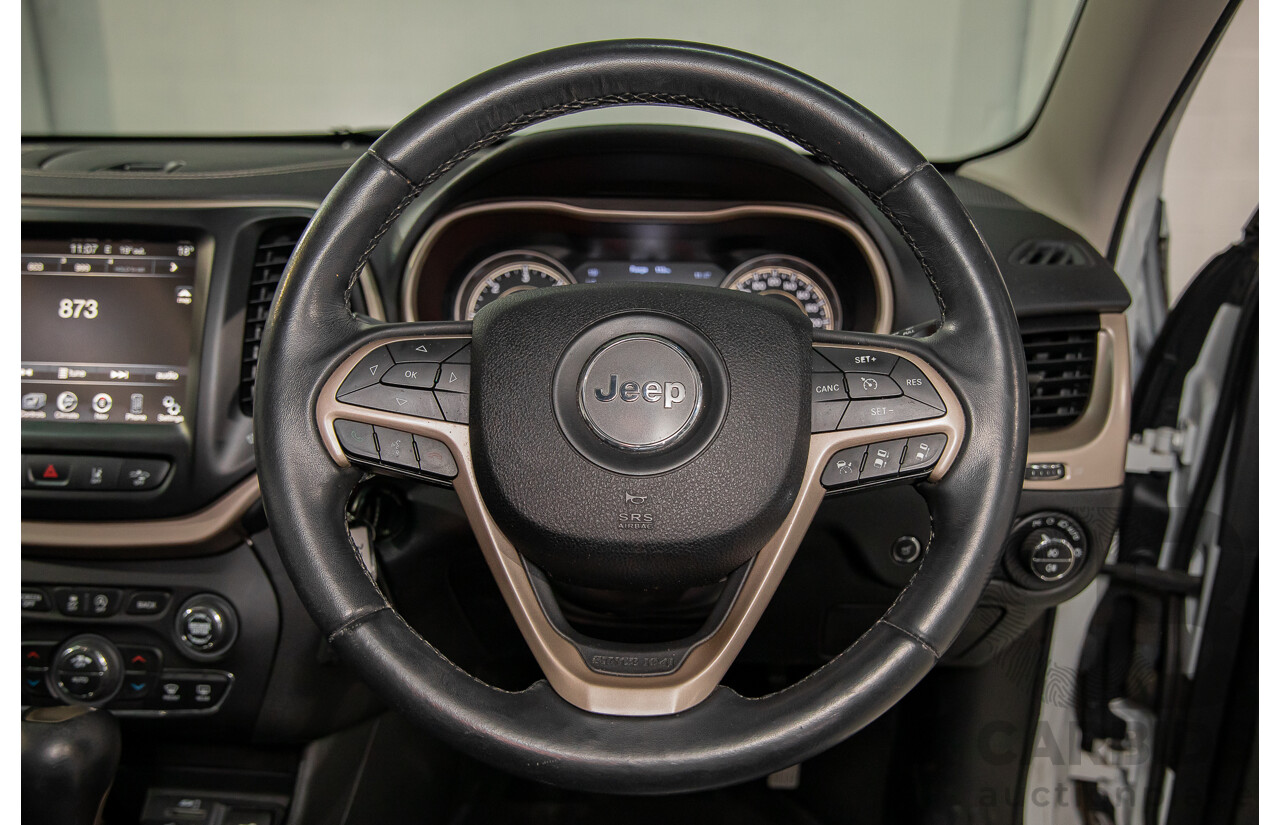 11/2014 Jeep Cherokee Limited (4x4) KL 4d Wagon Bright White Turbo Diesel 2.0L