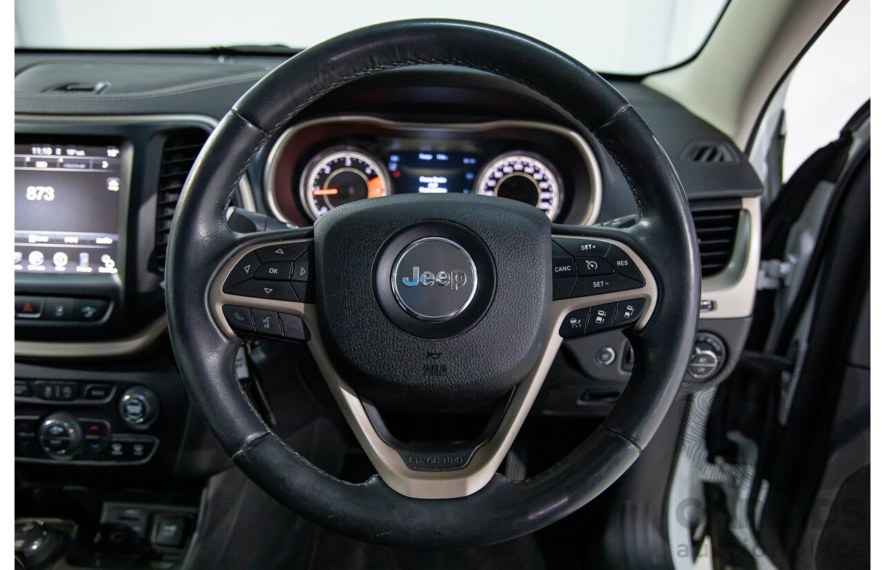 11/2014 Jeep Cherokee Limited (4x4) KL 4d Wagon Bright White Turbo Diesel 2.0L