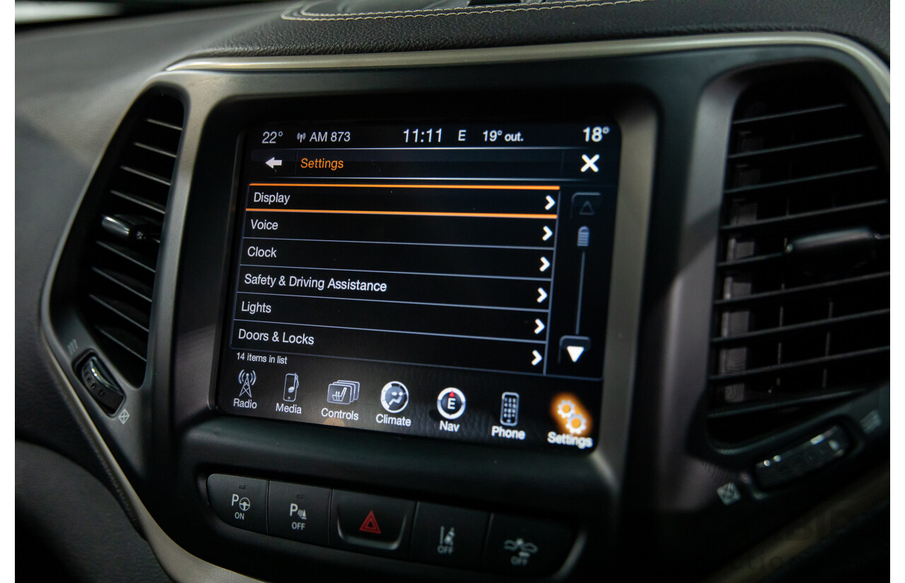 11/2014 Jeep Cherokee Limited (4x4) KL 4d Wagon Bright White Turbo Diesel 2.0L