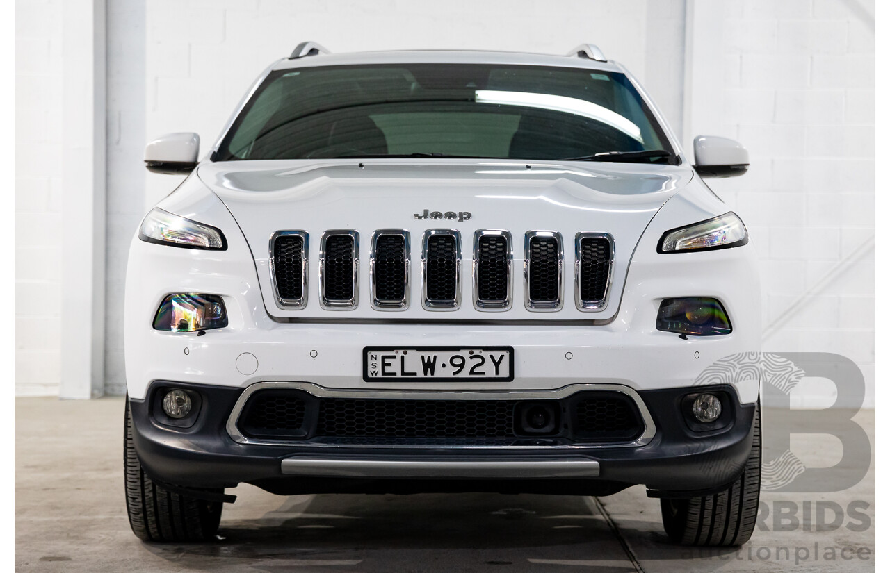 11/2014 Jeep Cherokee Limited (4x4) KL 4d Wagon Bright White Turbo Diesel 2.0L