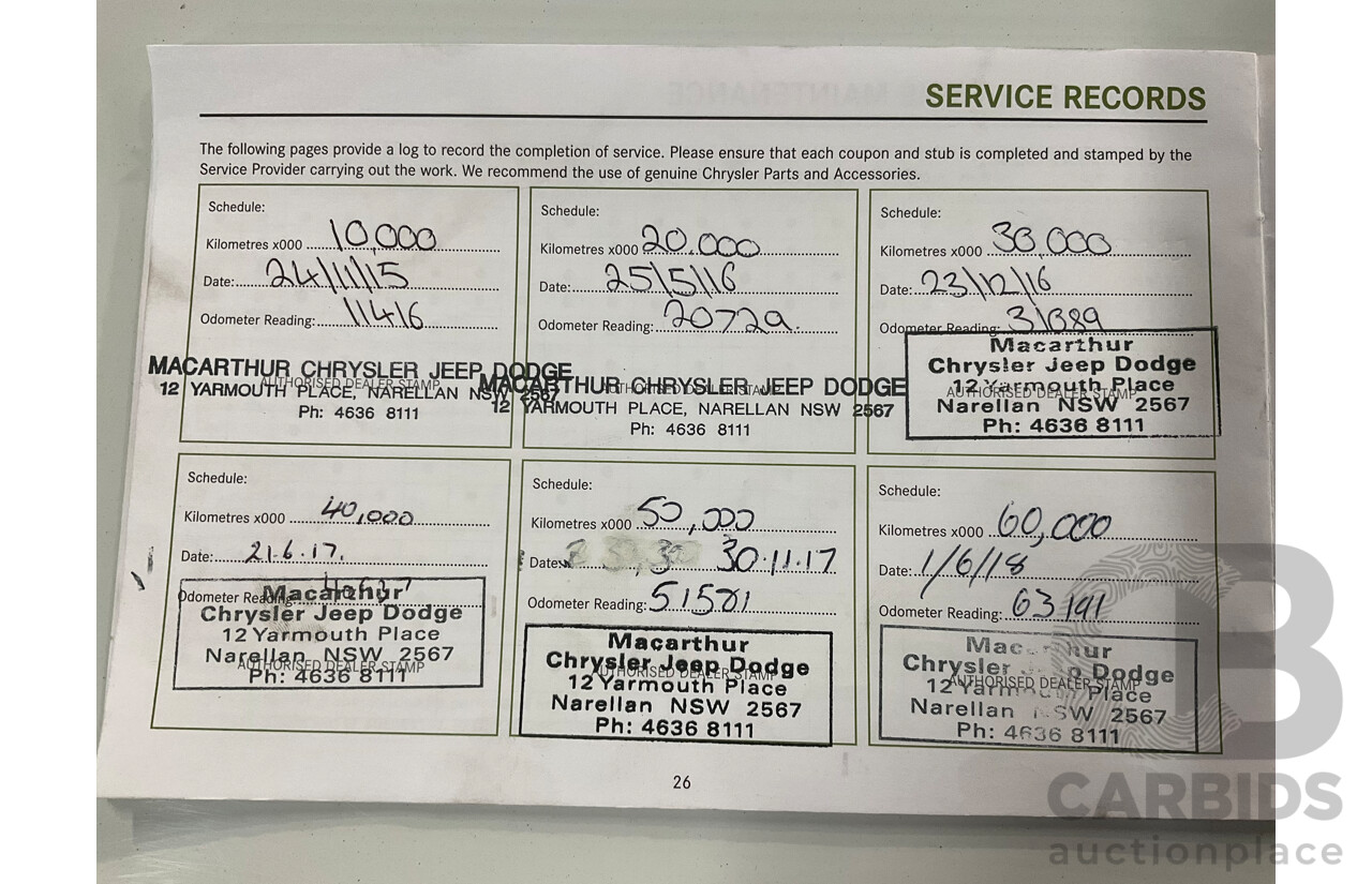 11/2014 Jeep Cherokee Limited (4x4) KL 4d Wagon Bright White Turbo Diesel 2.0L