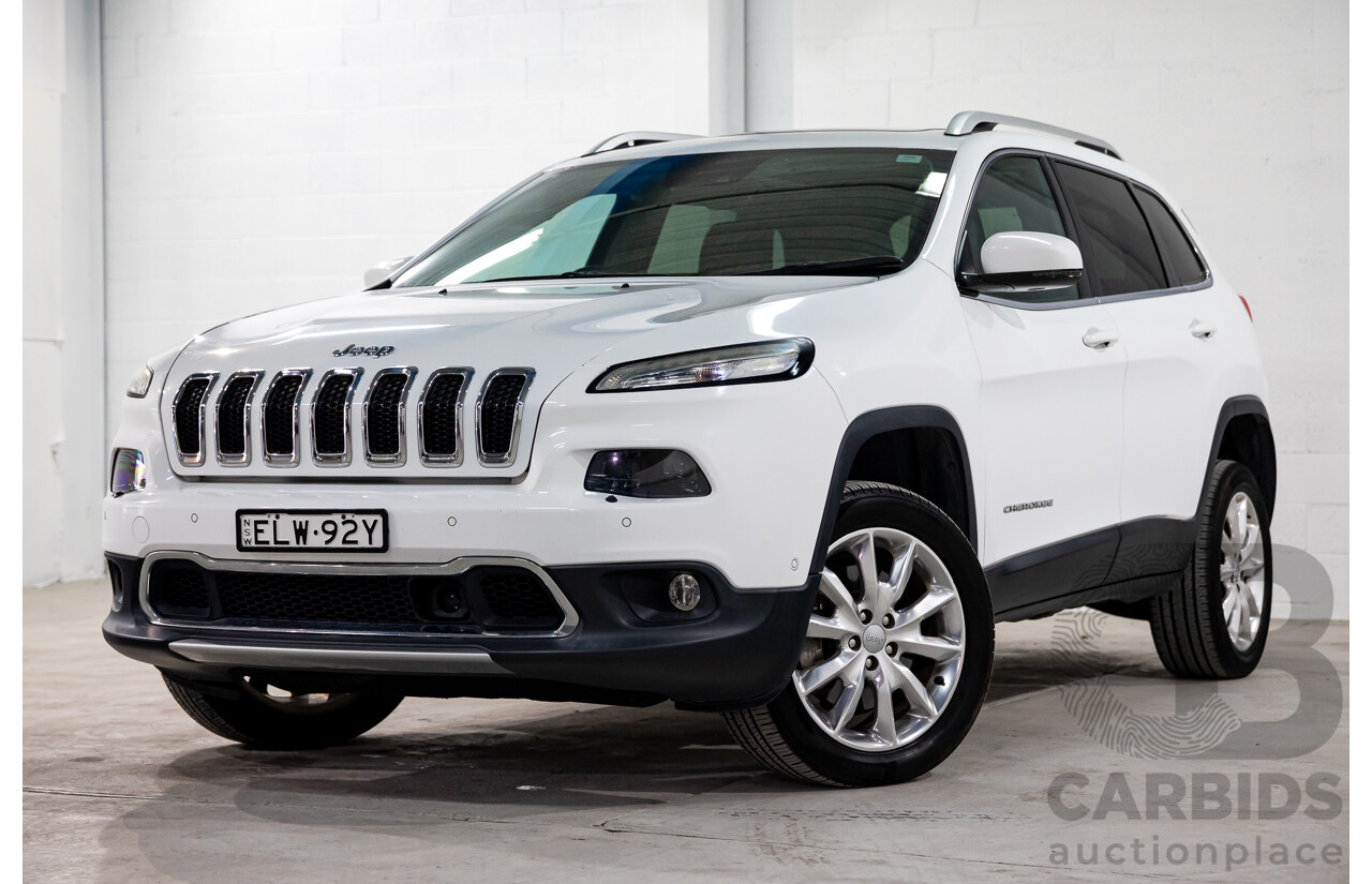 11/2014 Jeep Cherokee Limited (4x4) KL 4d Wagon Bright White Turbo Diesel 2.0L
