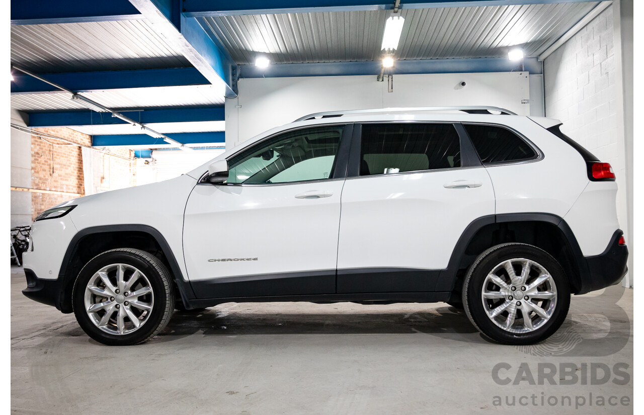 11/2014 Jeep Cherokee Limited (4x4) KL 4d Wagon Bright White Turbo Diesel 2.0L
