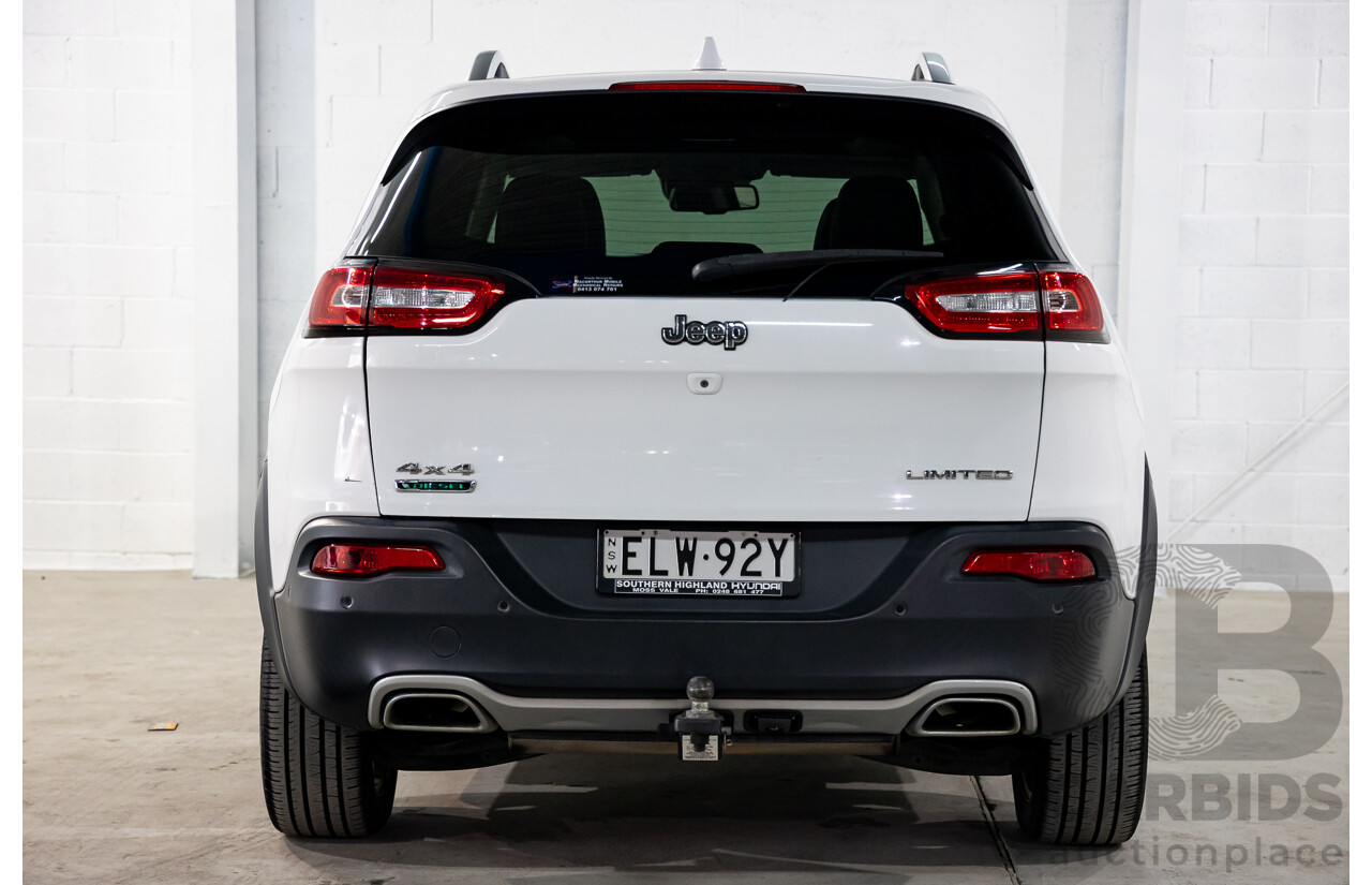 11/2014 Jeep Cherokee Limited (4x4) KL 4d Wagon Bright White Turbo Diesel 2.0L