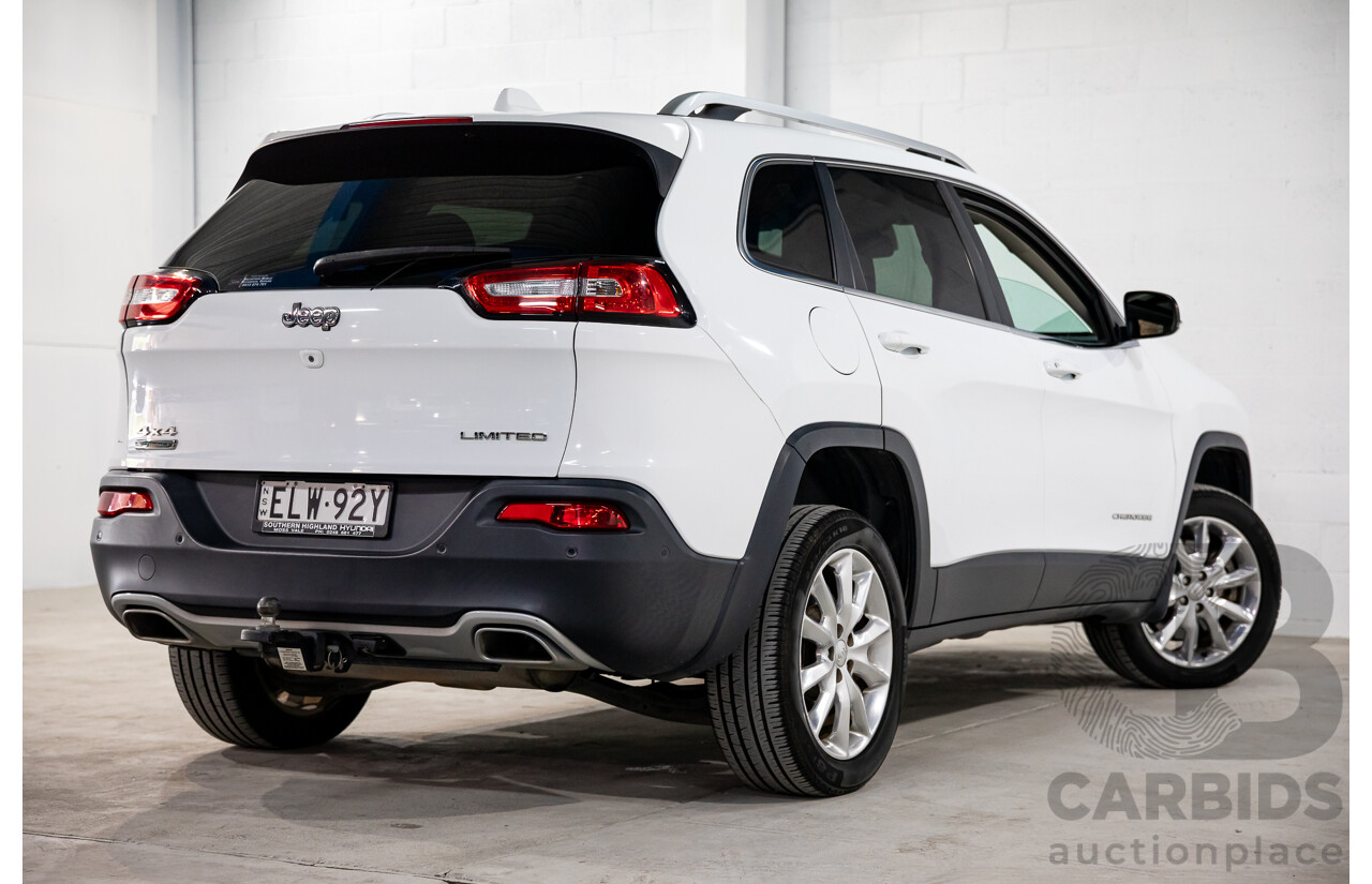 11/2014 Jeep Cherokee Limited (4x4) KL 4d Wagon Bright White Turbo Diesel 2.0L