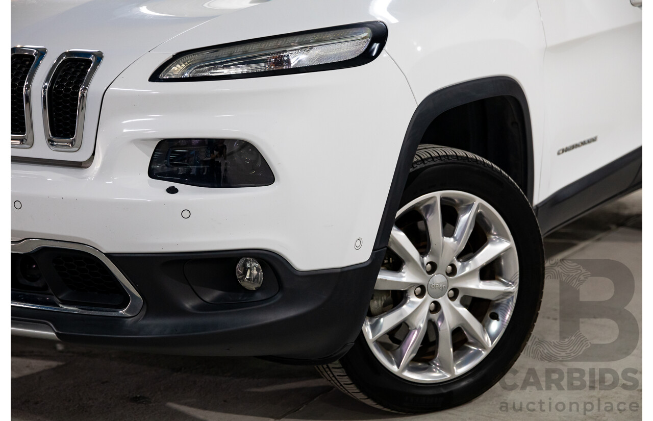 11/2014 Jeep Cherokee Limited (4x4) KL 4d Wagon Bright White Turbo Diesel 2.0L