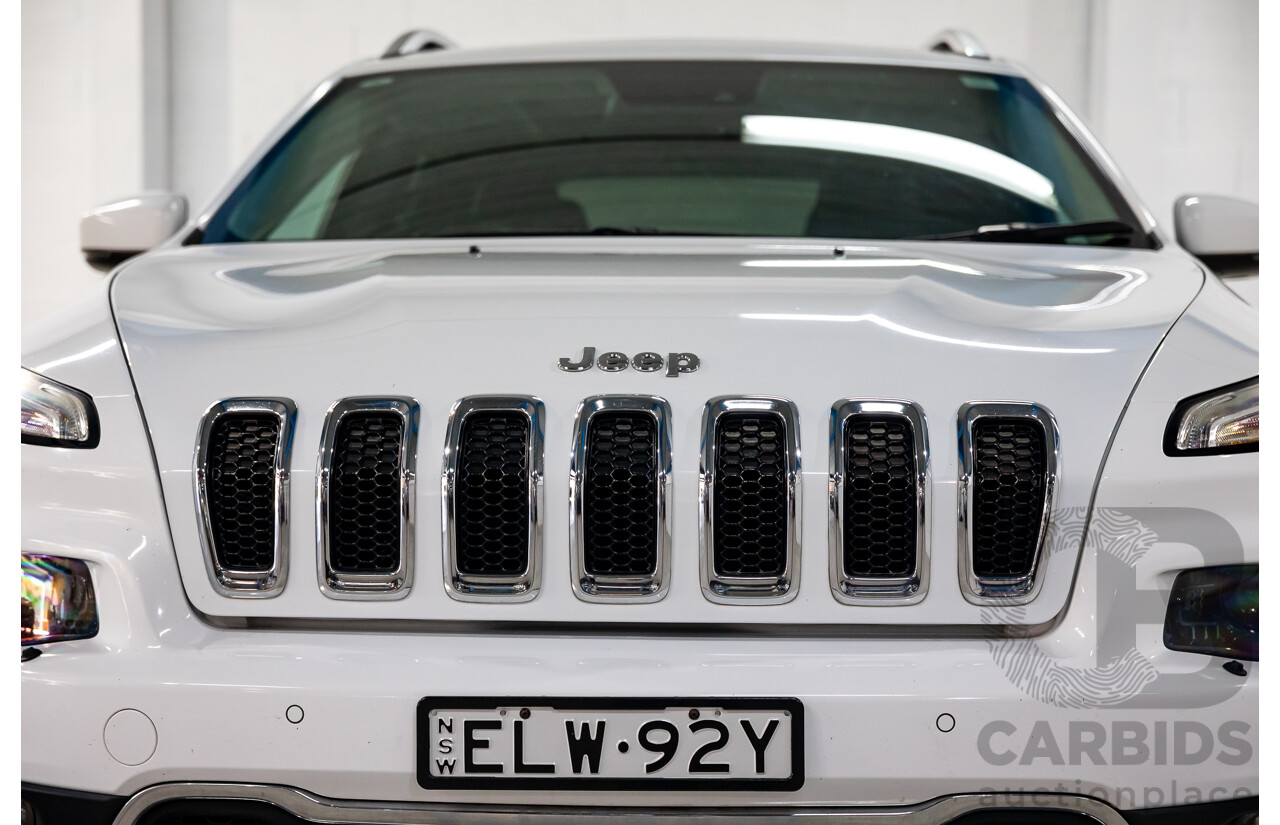 11/2014 Jeep Cherokee Limited (4x4) KL 4d Wagon Bright White Turbo Diesel 2.0L