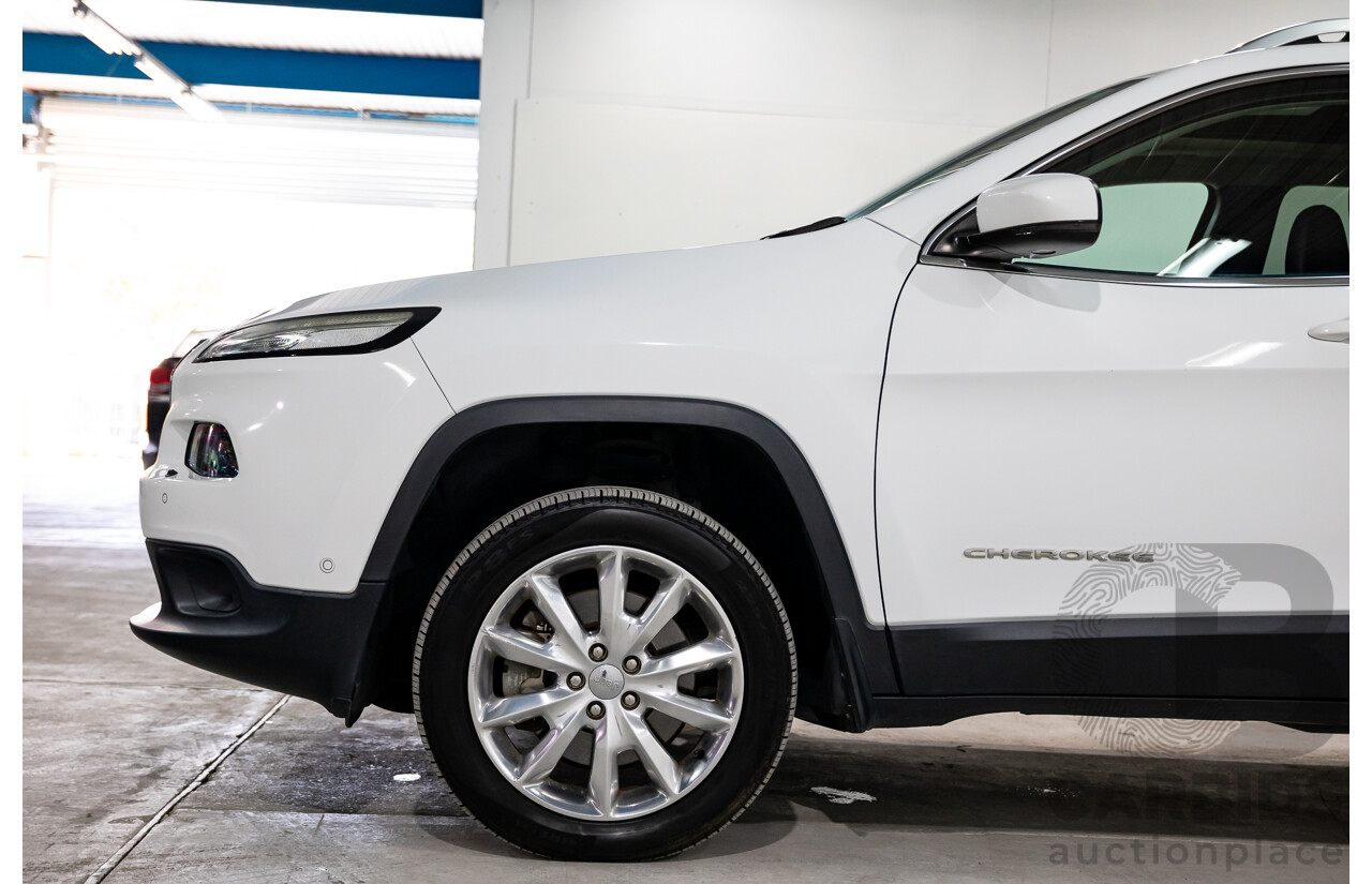 11/2014 Jeep Cherokee Limited (4x4) KL 4d Wagon Bright White Turbo Diesel 2.0L