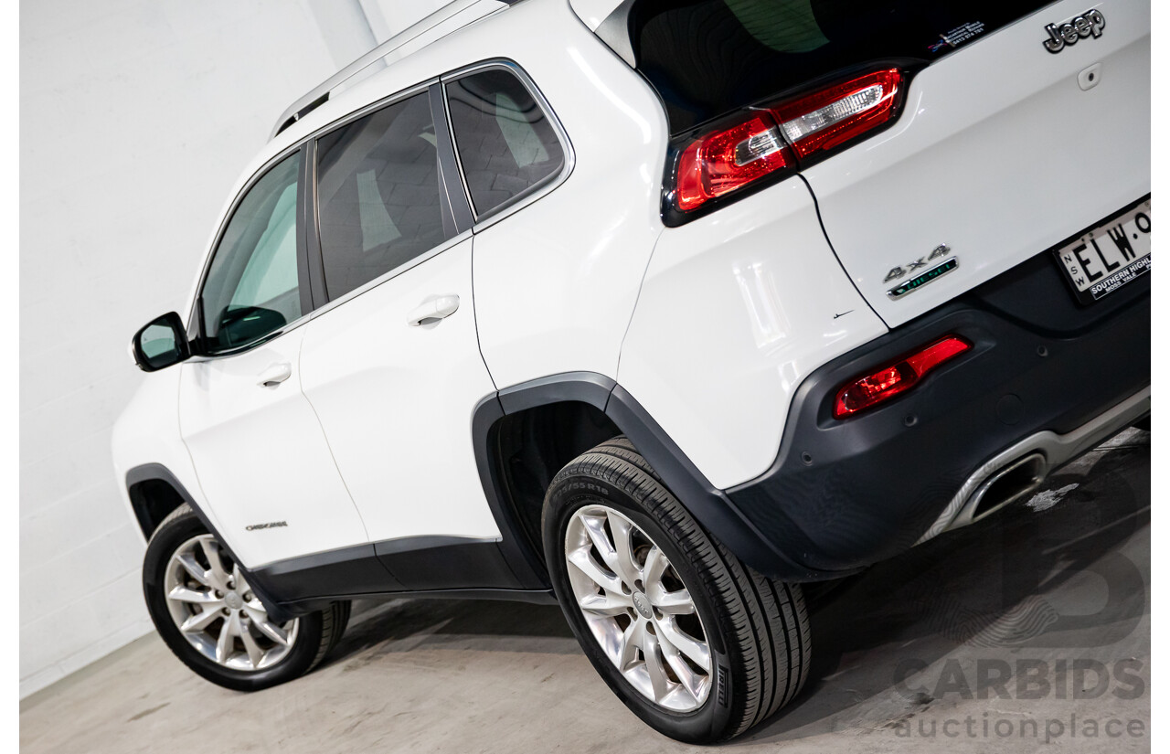 11/2014 Jeep Cherokee Limited (4x4) KL 4d Wagon Bright White Turbo Diesel 2.0L