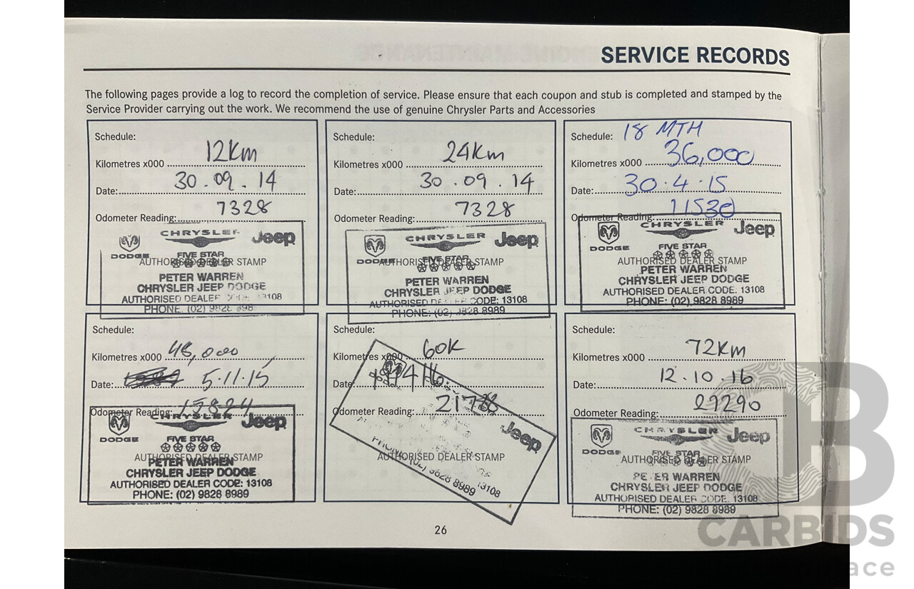 10/2013 Chrysler 300 C Luxury MY12 4d Sedan Blackberry Pearl V6 3.6L