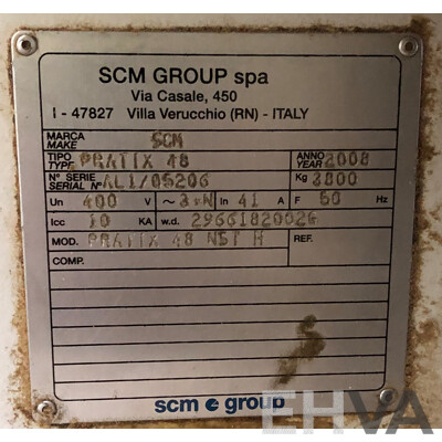 SCM Pratix 48 NST Nesting Computer Controlled CNC Routing System Table Router