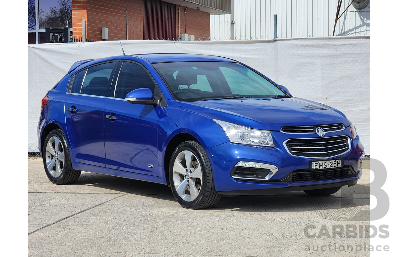 3/2016 Holden Cruze Z-Series JH MY14 5d Hatchback Blue 1.8L