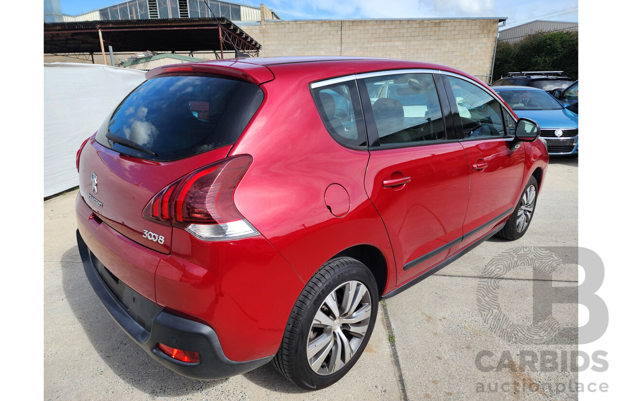 6/2016 Peugeot 3008 Active 1.6 MY15 4d Wagon Red 1.6L