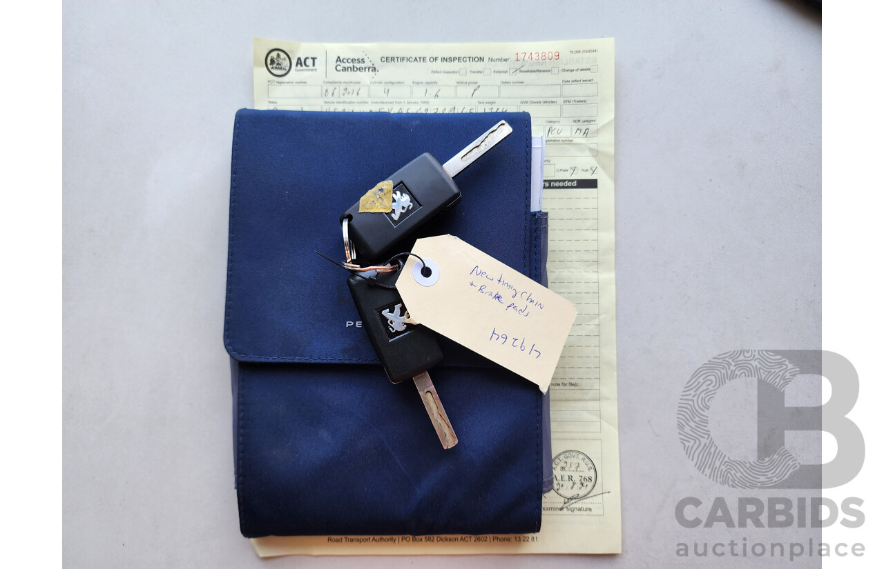 6/2016 Peugeot 3008 Active 1.6 MY15 4d Wagon Red 1.6L