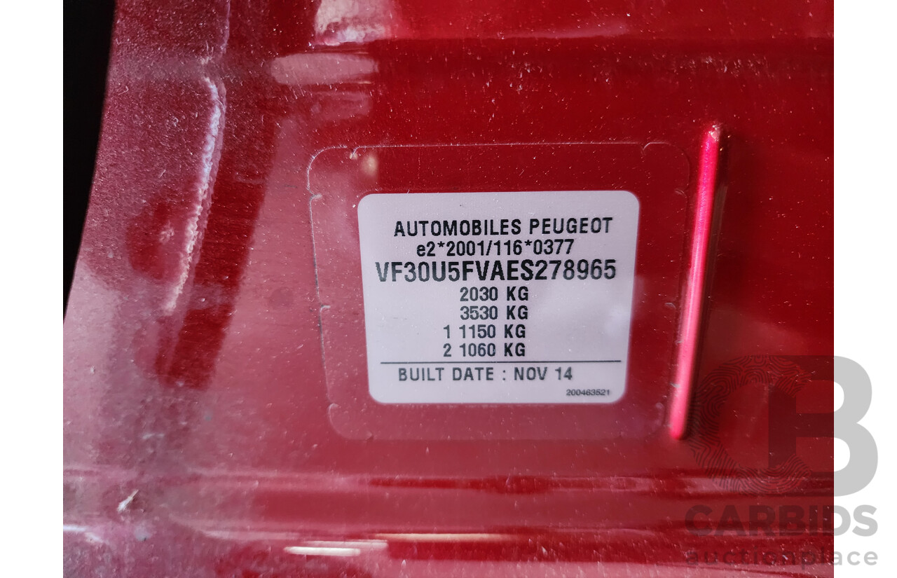 6/2016 Peugeot 3008 Active 1.6 MY15 4d Wagon Red 1.6L