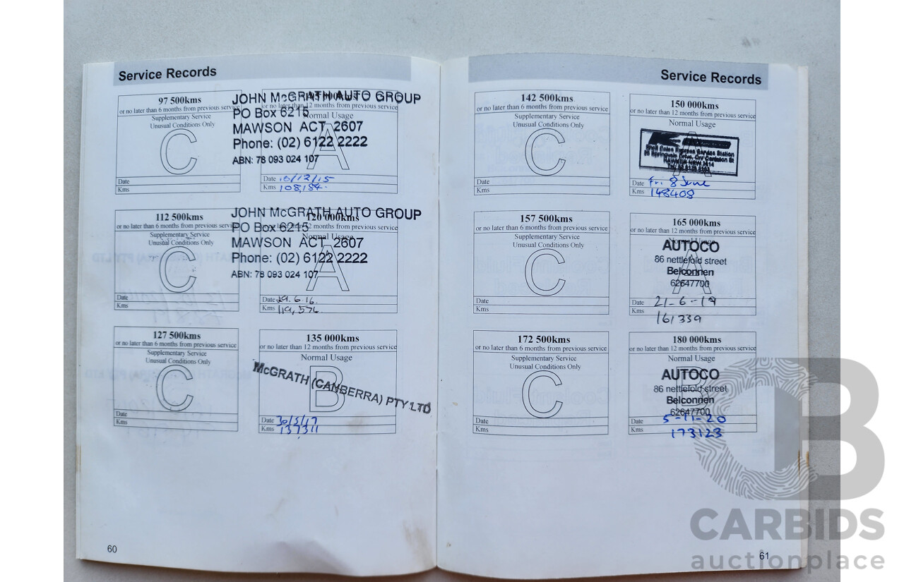 2/2010 Ford G6  FG 4d Sedan Red 4.0L