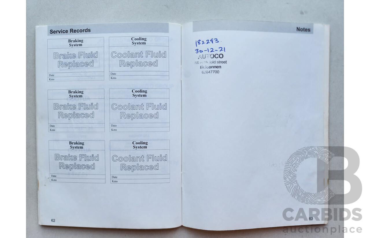 2/2010 Ford G6  FG 4d Sedan Red 4.0L