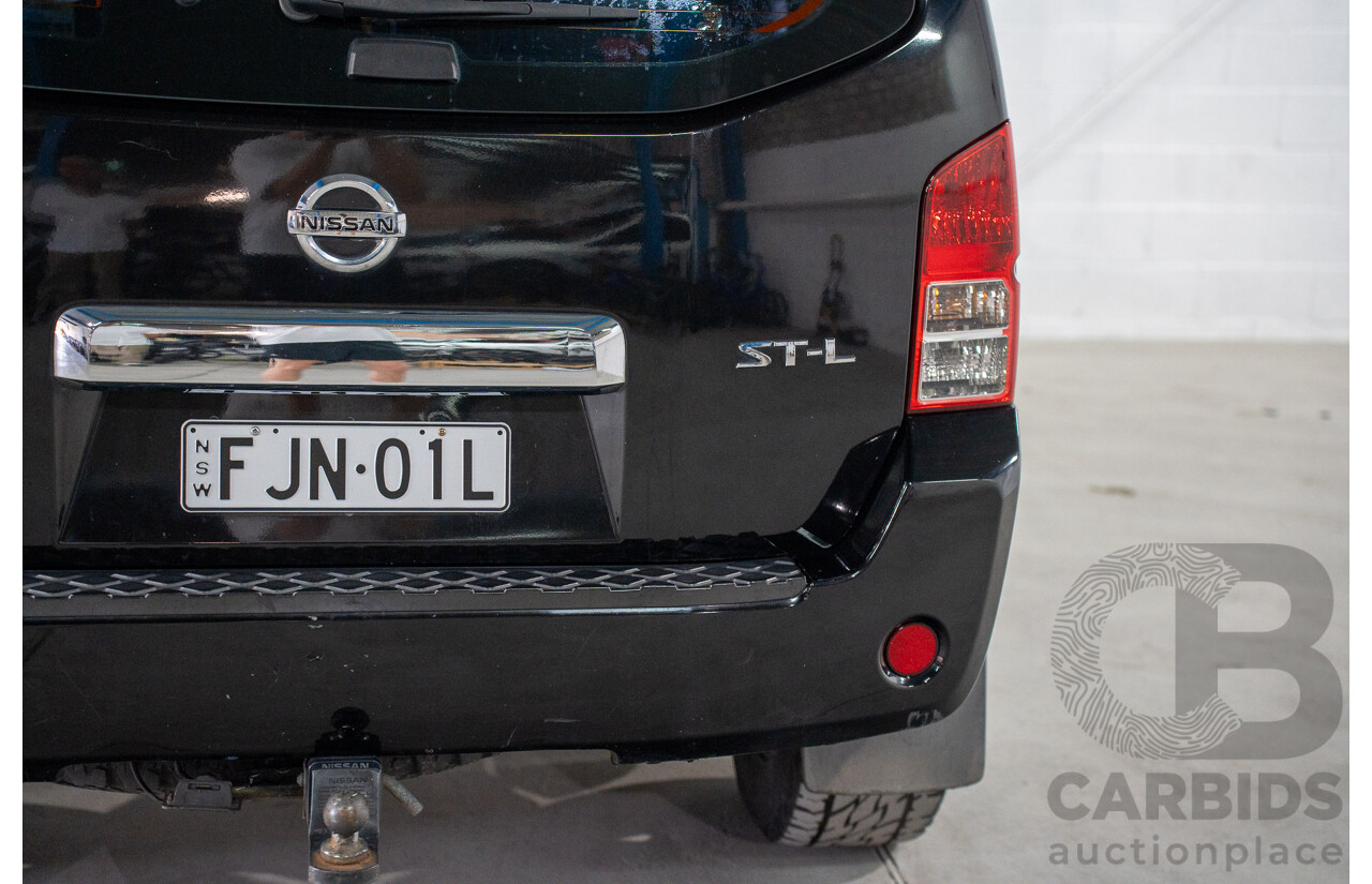 1/2008 Nissan Pathfinder ST-L (4x4) R51 MY07 4d Wagon Black Turbo Diesel 2.5L