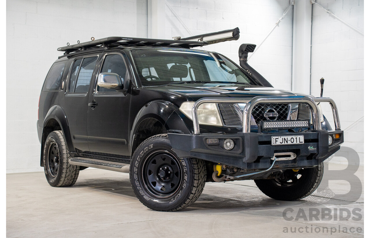 1/2008 Nissan Pathfinder ST-L (4x4) R51 MY07 4d Wagon Black Turbo Diesel 2.5L