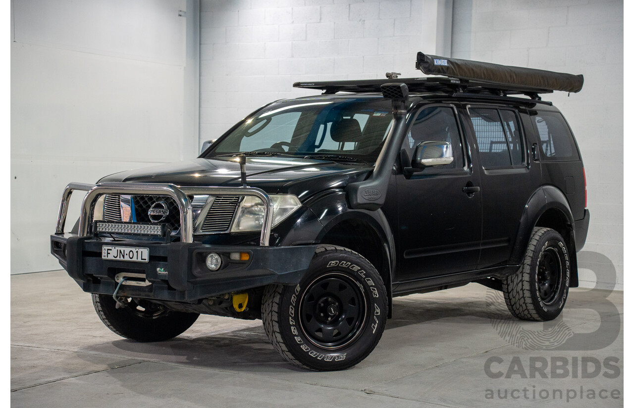 1/2008 Nissan Pathfinder ST-L (4x4) R51 MY07 4d Wagon Black Turbo Diesel 2.5L