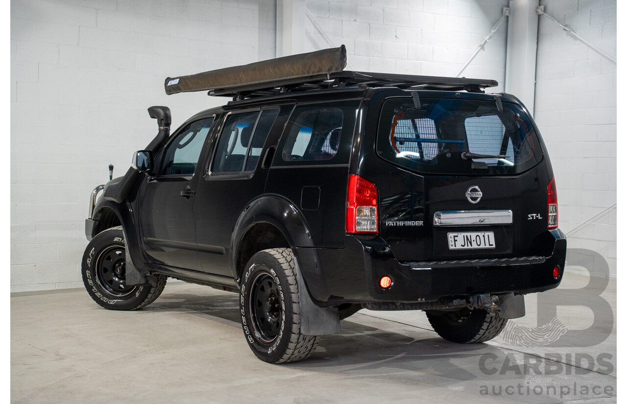 1/2008 Nissan Pathfinder ST-L (4x4) R51 MY07 4d Wagon Black Turbo Diesel 2.5L