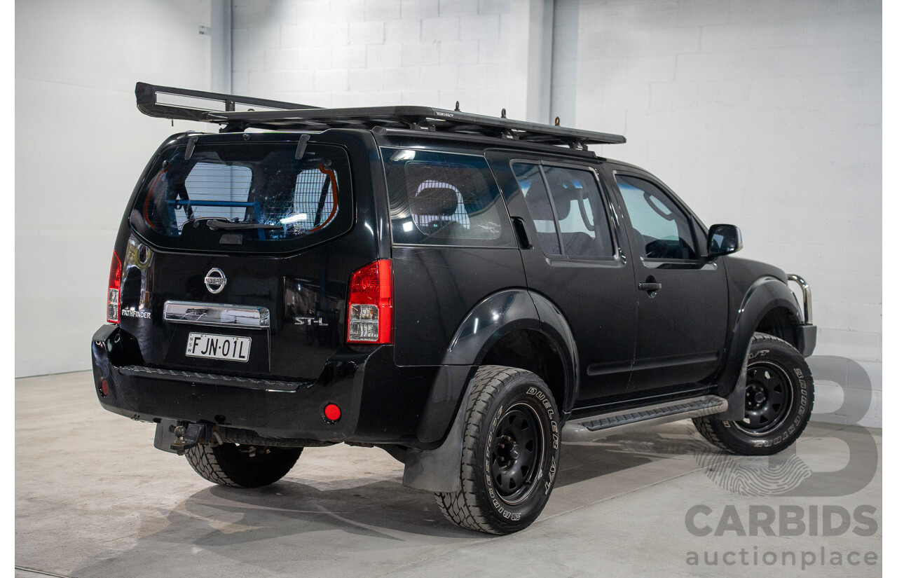 1/2008 Nissan Pathfinder ST-L (4x4) R51 MY07 4d Wagon Black Turbo Diesel 2.5L