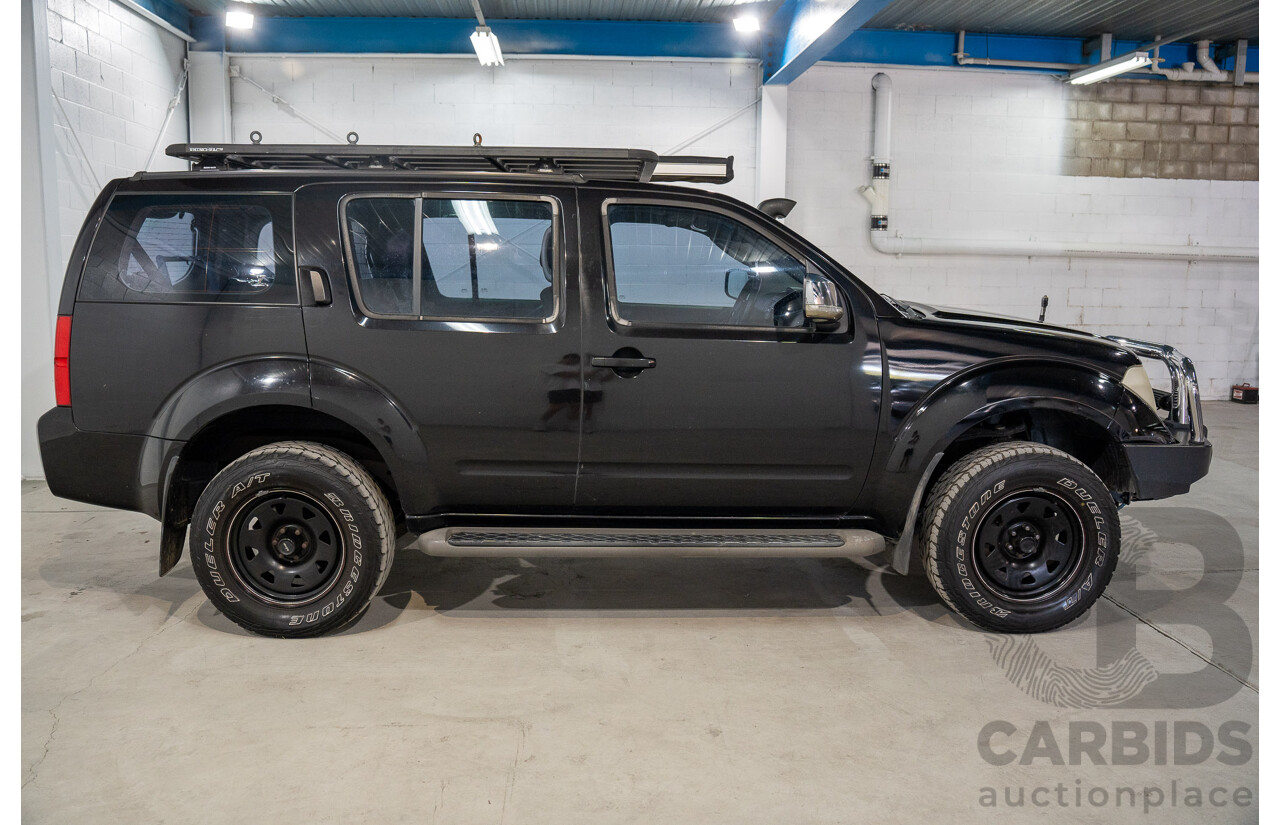 1/2008 Nissan Pathfinder ST-L (4x4) R51 MY07 4d Wagon Black Turbo Diesel 2.5L
