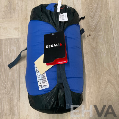 DENALI Capsule 500 & Lite 100 Sleeping Bag & SEATOSUMMIT Tek Towel