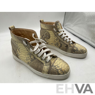 Christian Louboutin Aurelien Flat Python Shoe (Size 42)