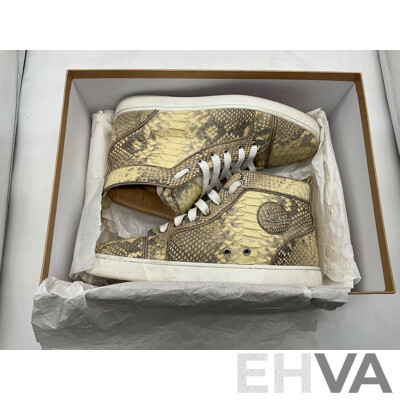 Christian Louboutin Aurelien Flat Python Shoe (Size 42)