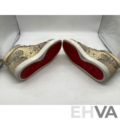 Christian Louboutin Aurelien Flat Python Shoe (Size 42)