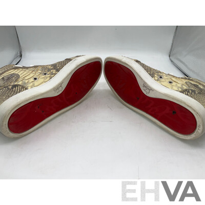 Christian Louboutin Aurelien Flat Python Shoe (Size 42)