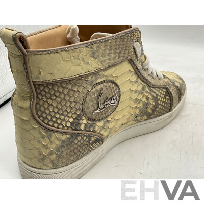 Christian Louboutin Aurelien Flat Python Shoe (Size 42)