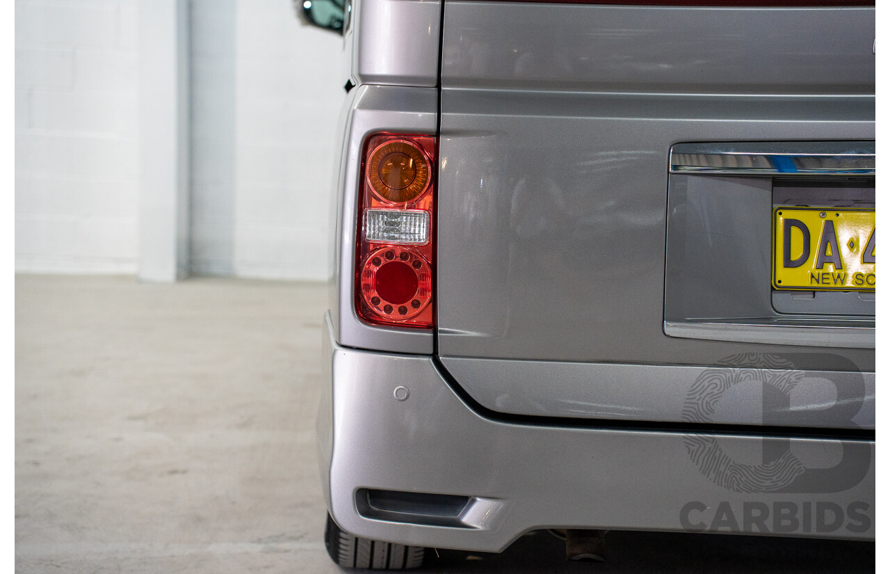 11/2008 Nissan Elgrand Highway Star E51 5 Sp Automatic Bluish Grey Metallic V6 3.5L - 10/2017 Import