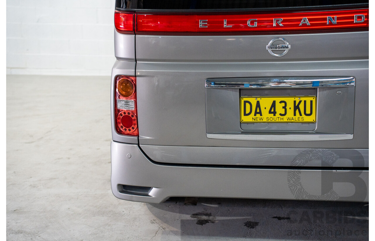 11/2008 Nissan Elgrand Highway Star E51 5 Sp Automatic Bluish Grey Metallic V6 3.5L - 10/2017 Import