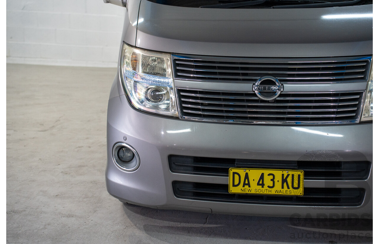 11/2008 Nissan Elgrand Highway Star E51 5 Sp Automatic Bluish Grey Metallic V6 3.5L - 10/2017 Import