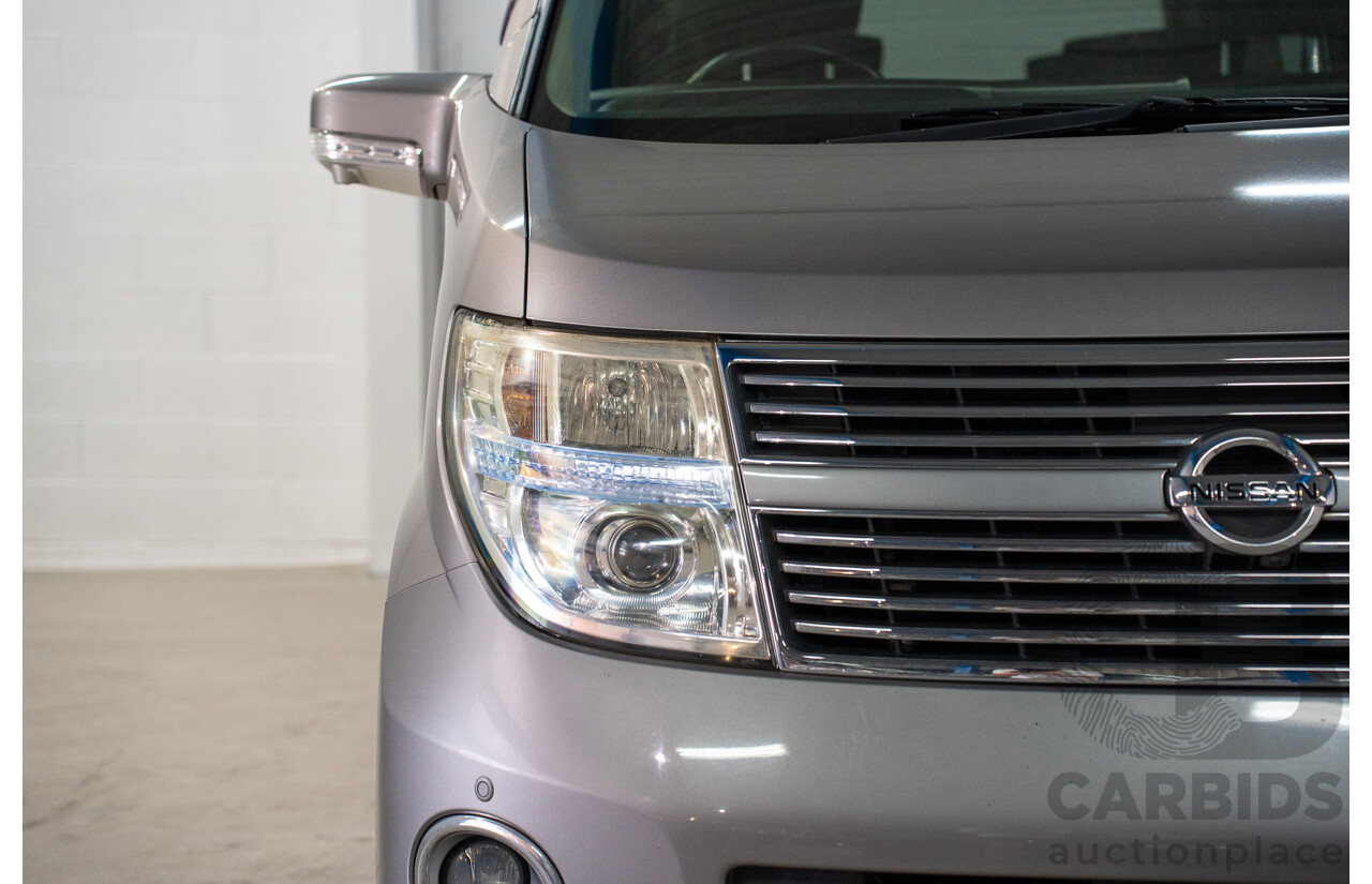 11/2008 Nissan Elgrand Highway Star E51 5 Sp Automatic Bluish Grey Metallic V6 3.5L - 10/2017 Import