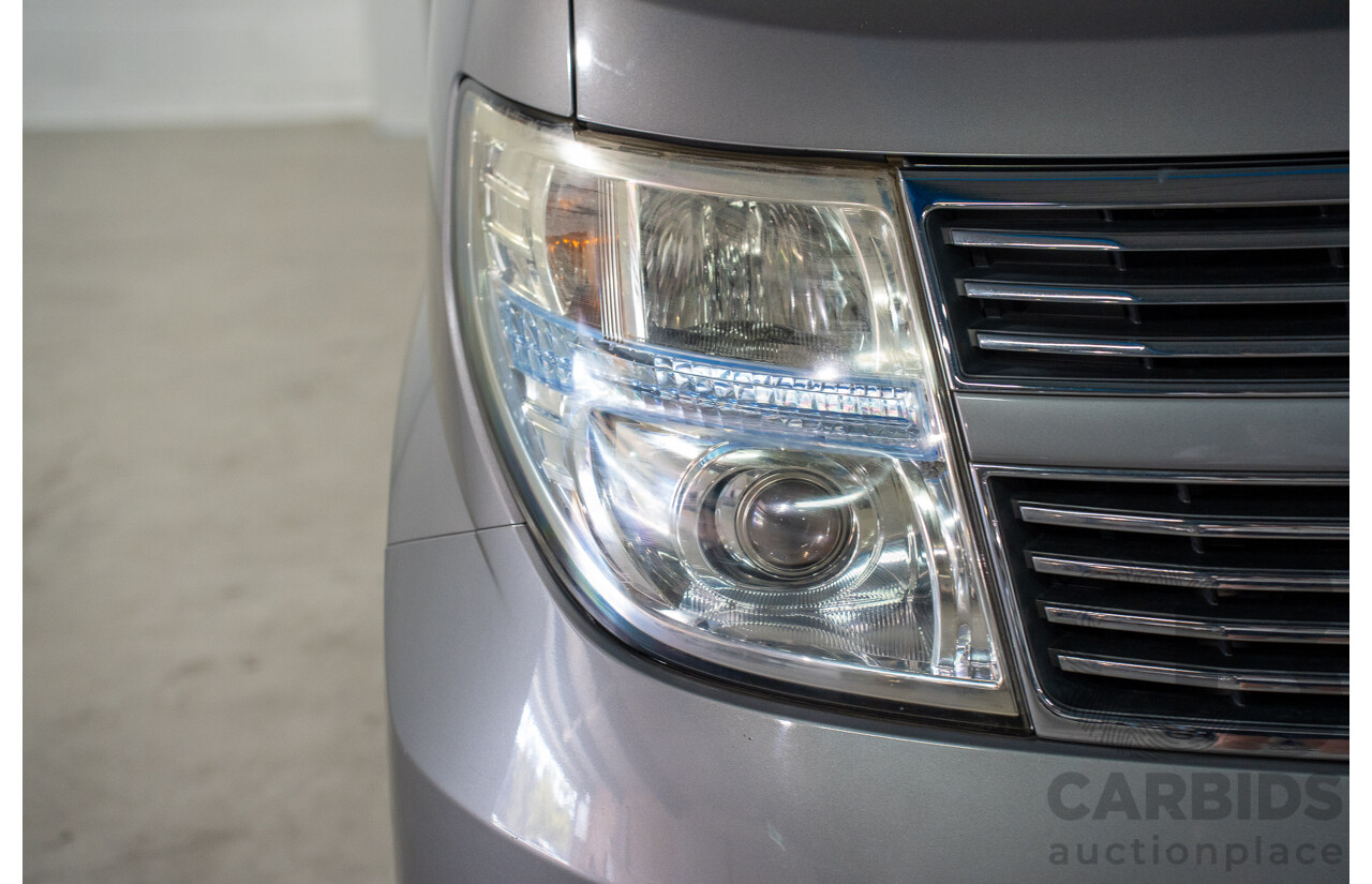 11/2008 Nissan Elgrand Highway Star E51 5 Sp Automatic Bluish Grey Metallic V6 3.5L - 10/2017 Import