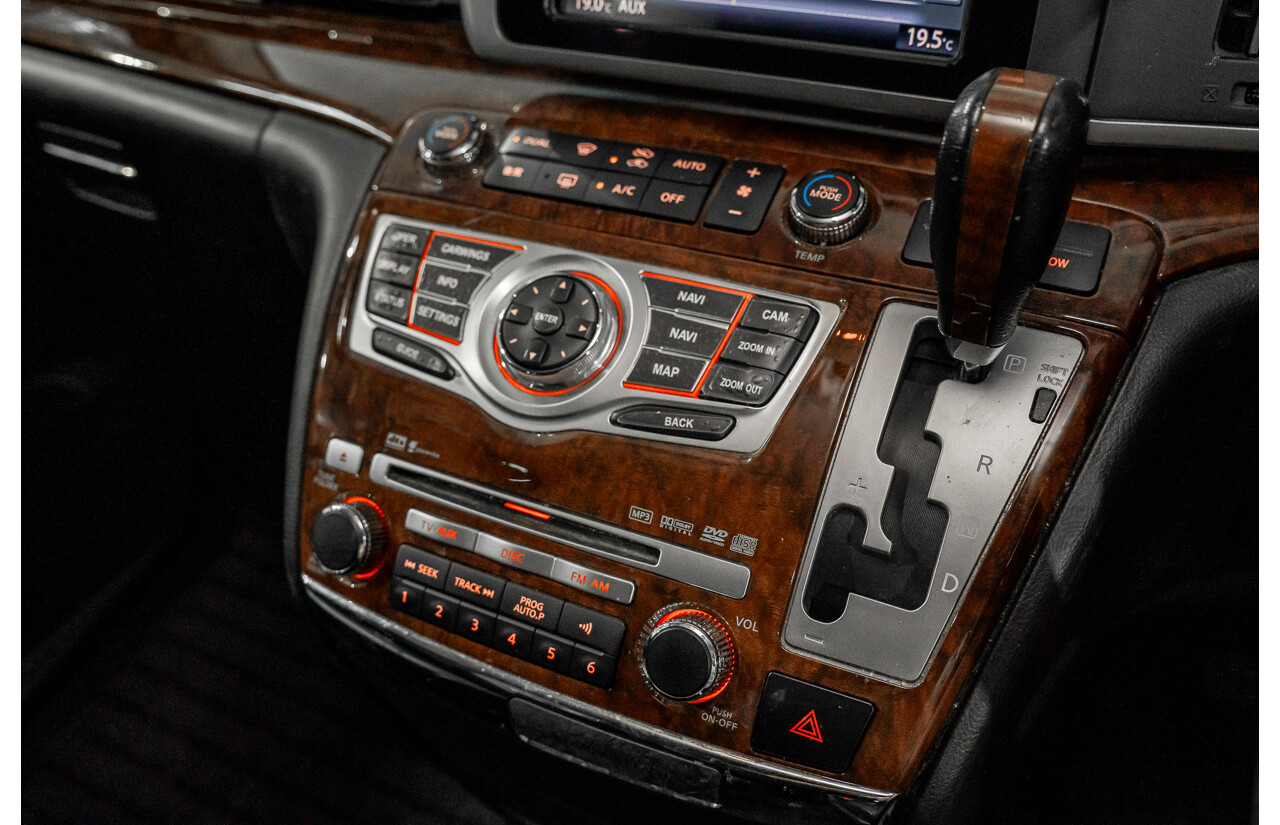 11/2008 Nissan Elgrand Highway Star E51 5 Sp Automatic Bluish Grey Metallic V6 3.5L - 10/2017 Import