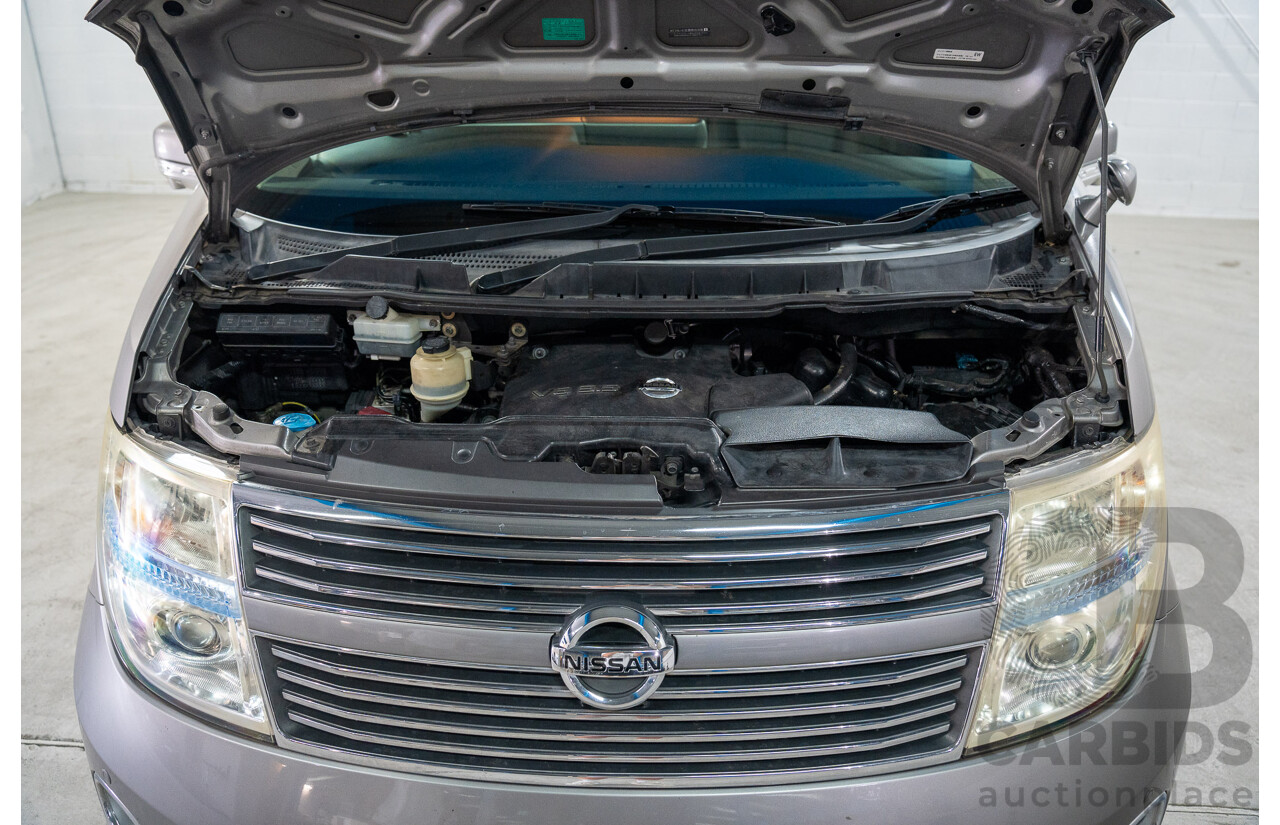 11/2008 Nissan Elgrand Highway Star E51 5 Sp Automatic Bluish Grey Metallic V6 3.5L - 10/2017 Import