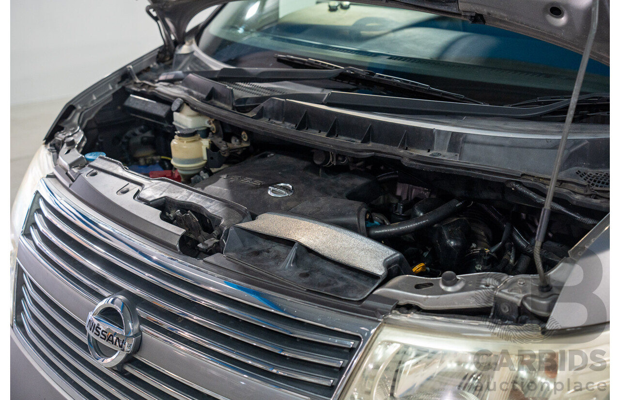 11/2008 Nissan Elgrand Highway Star E51 5 Sp Automatic Bluish Grey Metallic V6 3.5L - 10/2017 Import