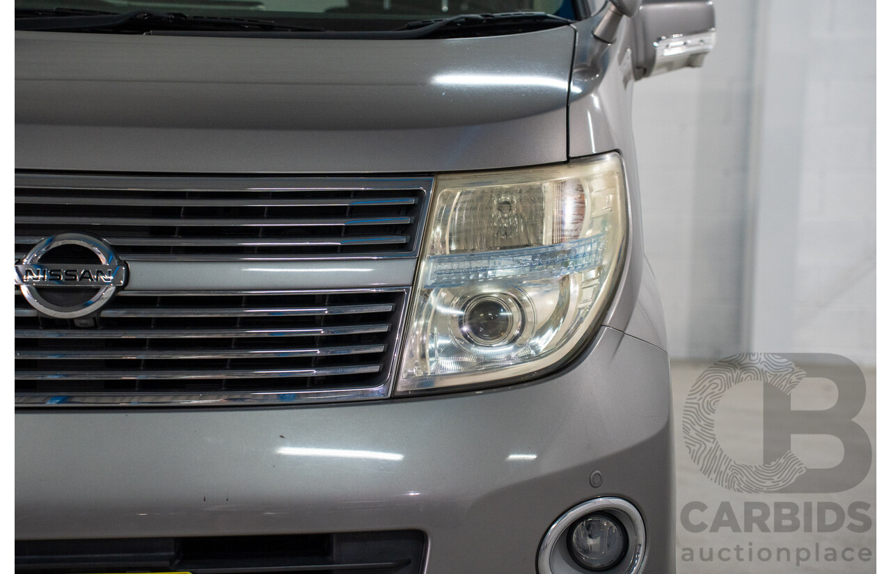 11/2008 Nissan Elgrand Highway Star E51 5 Sp Automatic Bluish Grey Metallic V6 3.5L - 10/2017 Import