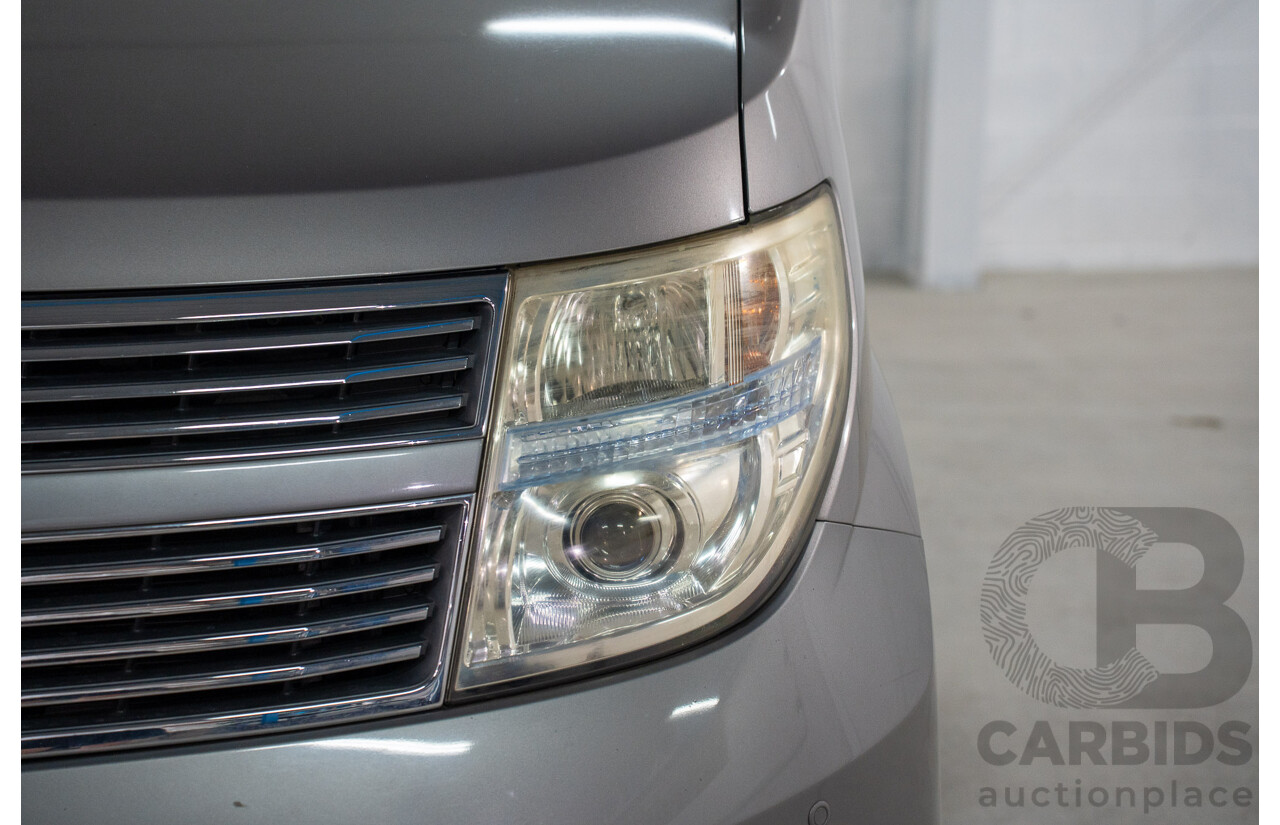 11/2008 Nissan Elgrand Highway Star E51 5 Sp Automatic Bluish Grey Metallic V6 3.5L - 10/2017 Import