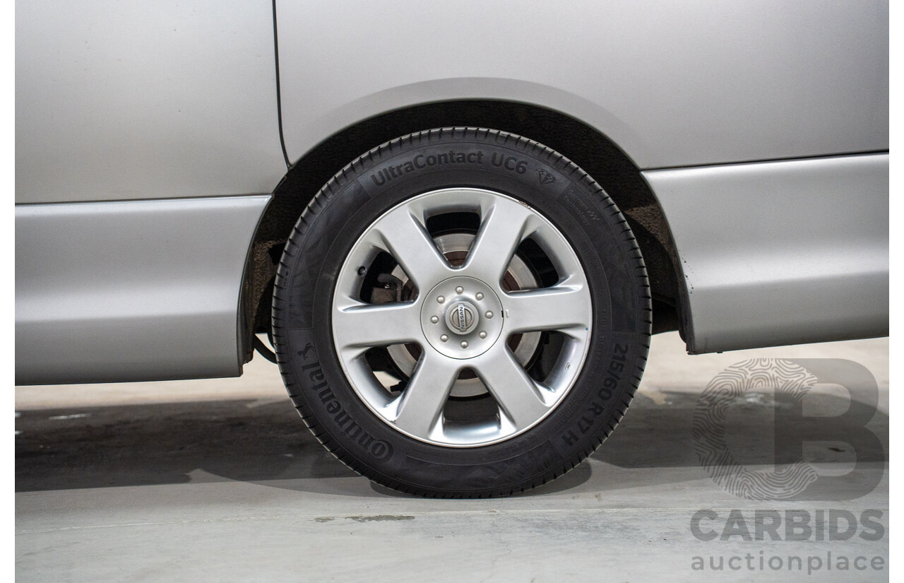 11/2008 Nissan Elgrand Highway Star E51 5 Sp Automatic Bluish Grey Metallic V6 3.5L - 10/2017 Import