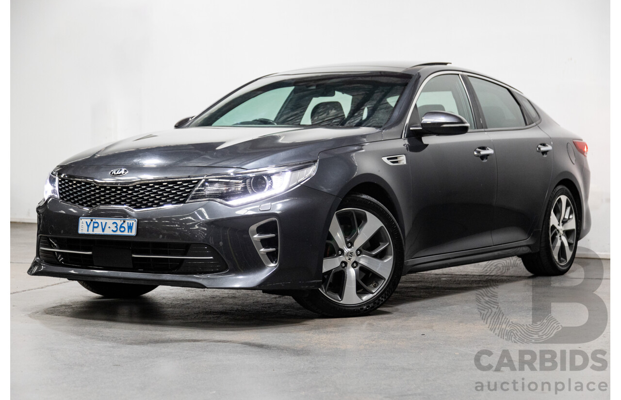 11/2015 Kia Optima GT JF MY16 4d Sedan Platinum Graphite Metallic Turbo 2.0L